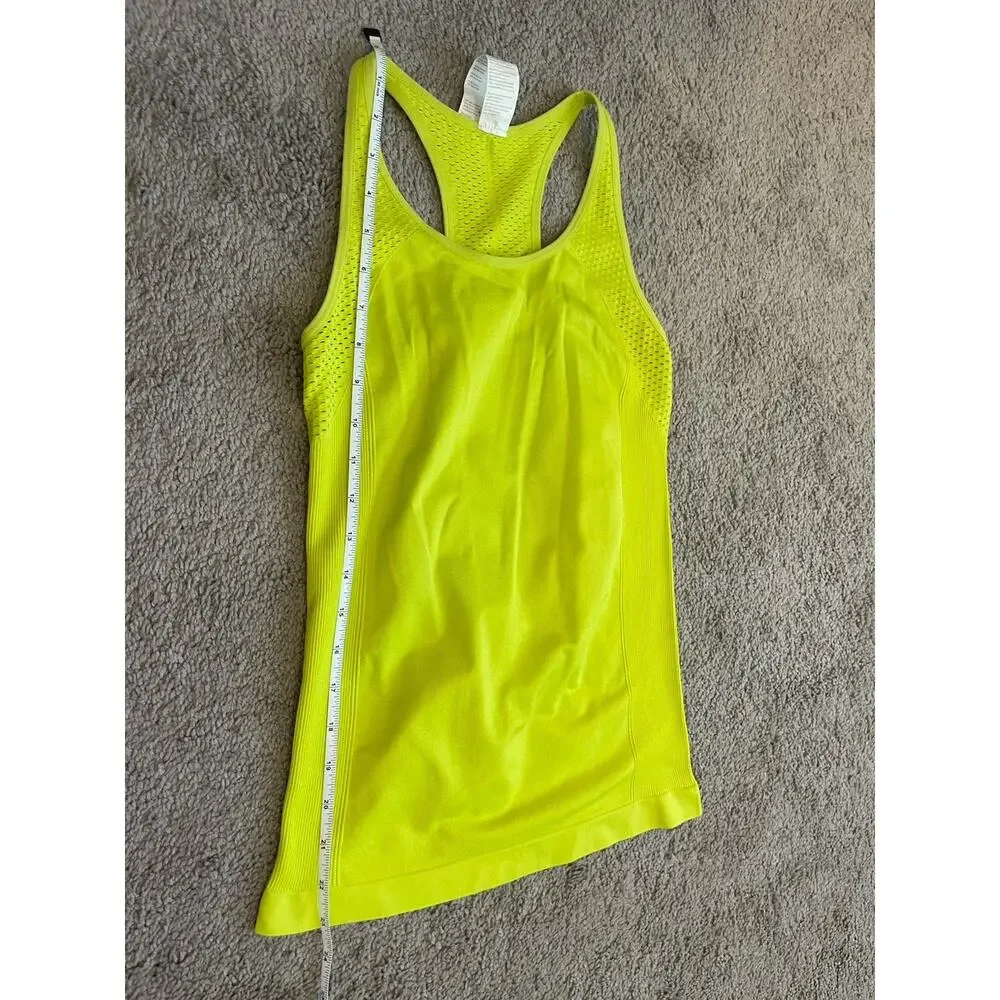 Fabletics Delta Seamless Tank Top III In Citron Neon Yellow Green Size XS - Picture 4 of 12